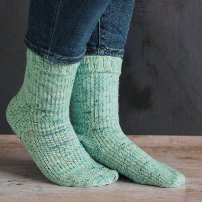 mint texture socks