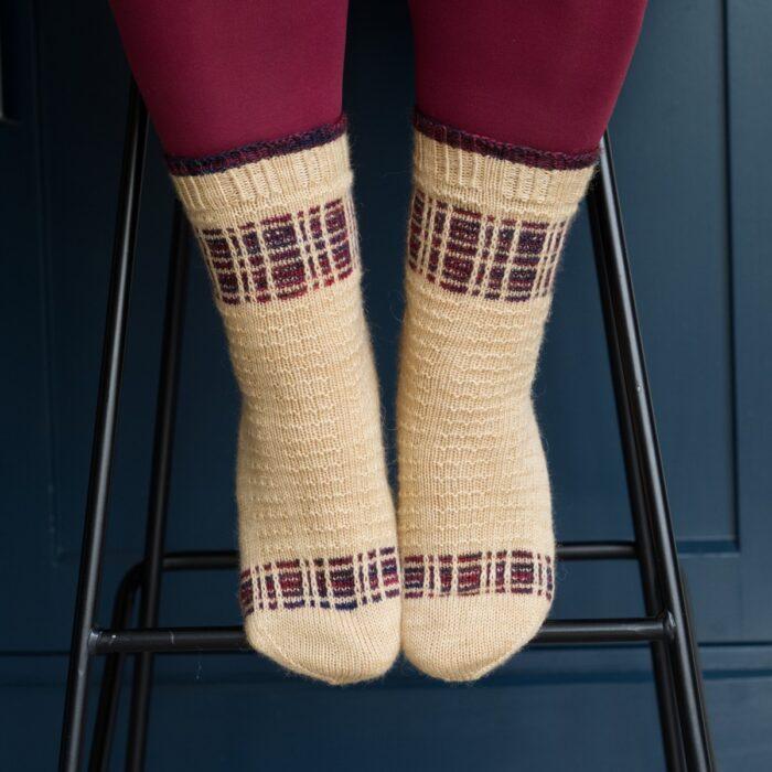 all butter socks with shortbread texture and tartan ribbons