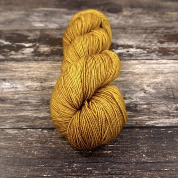 Burnished bold gold yarn