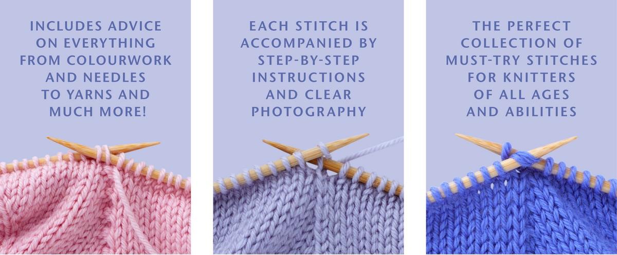 Knitting Stitches Step by Step Signed Copy Hardybarn Designs