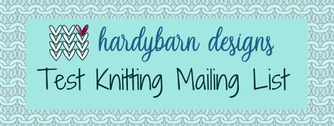 Test Knitting Mailing List