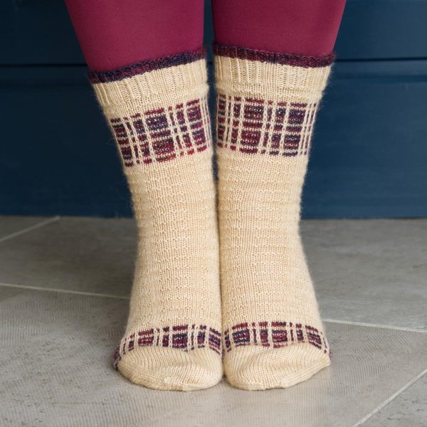 all butter socks with shortbread texture and tartan ribbons