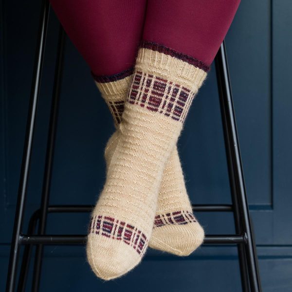 all butter socks with shortbread texture and tartan ribbons